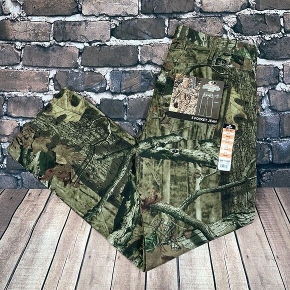 Mossy Oak Camo 5 Pocket Pants Size 34x34” Break-Up Infinity - Model 09009210 NWT - Picture 1 of 16